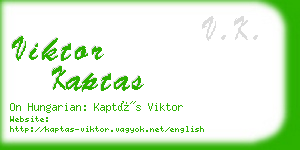 viktor kaptas business card